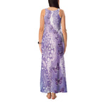 Australia Epilepsy Awareness Tank Maxi Dress Purple Butterflies Aboriginal