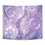 Australia Epilepsy Awareness Tapestry Purple Butterflies Aboriginal