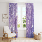 Australia Epilepsy Awareness Window Curtain Purple Butterflies Aboriginal