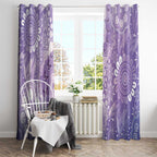 Australia Epilepsy Awareness Window Curtain Purple Butterflies Aboriginal