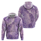 Australia Epilepsy Awareness Zip Hoodie Purple Butterflies Aboriginal