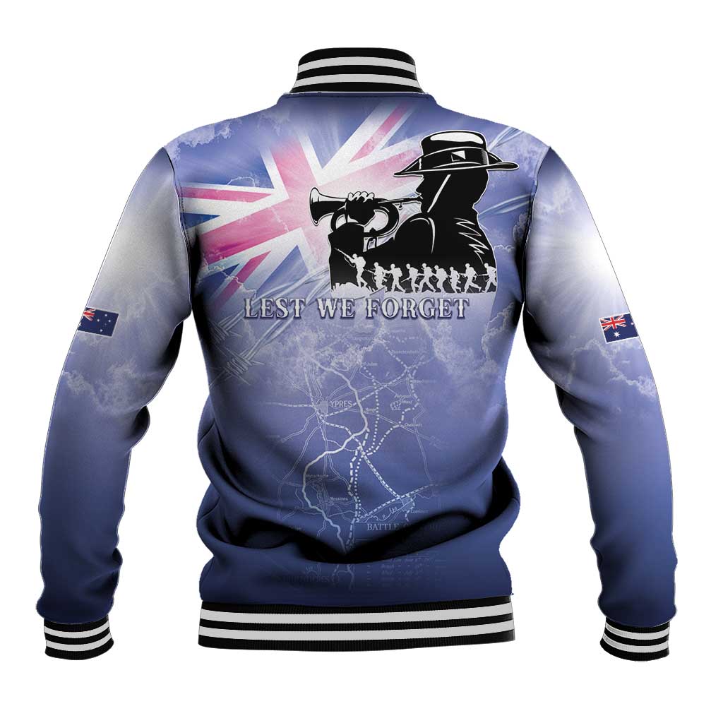 Australia ANZAC Day Baseball Jacket Battle Of Passchendaele Remember Them