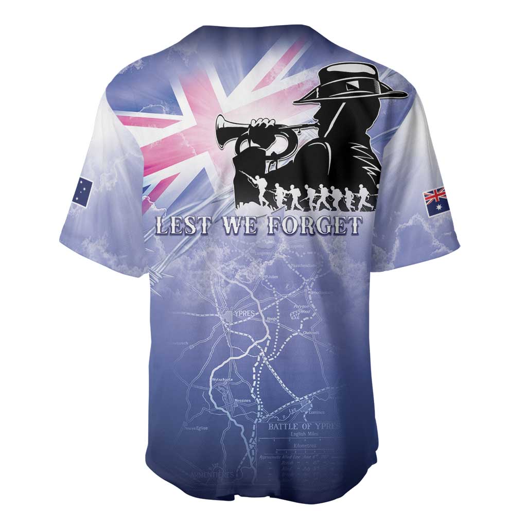 Australia ANZAC Day Baseball Jersey Battle Of Passchendaele Remember Them