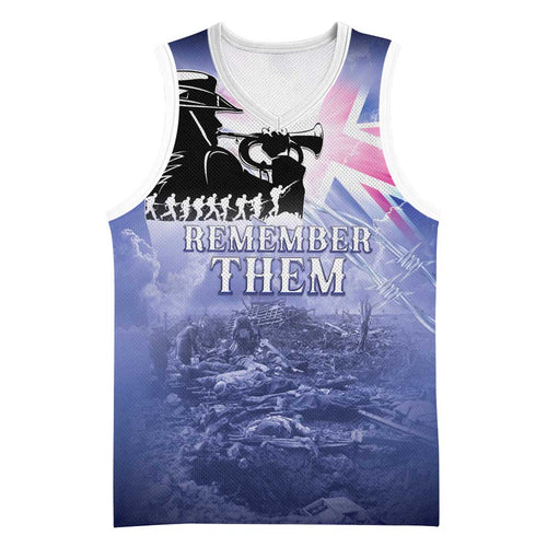 Australia ANZAC Day Basketball Jersey Battle Of Passchendaele Remember Them