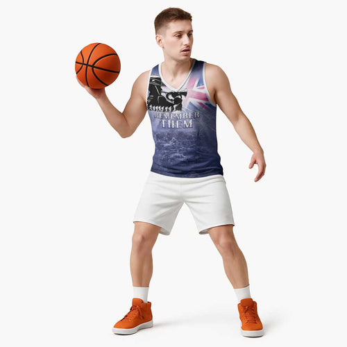 Australia ANZAC Day Basketball Jersey Battle Of Passchendaele Remember Them