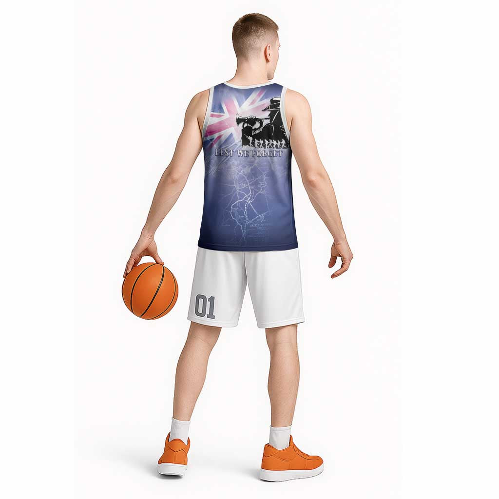 Australia ANZAC Day Basketball Jersey Battle Of Passchendaele Remember Them