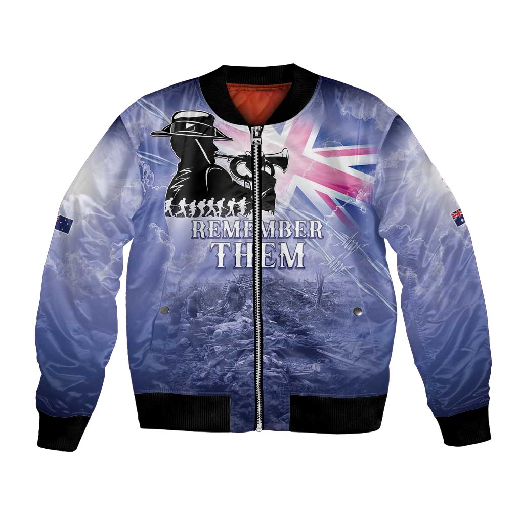Australia ANZAC Day Bomber Jacket Battle Of Passchendaele Remember Them