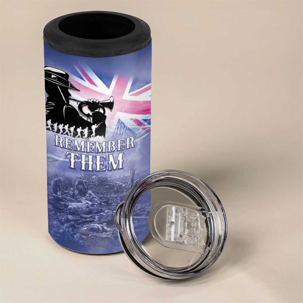 Australia ANZAC Day 4 in 1 Can Cooler Tumbler Battle Of Passchendaele Remember Them