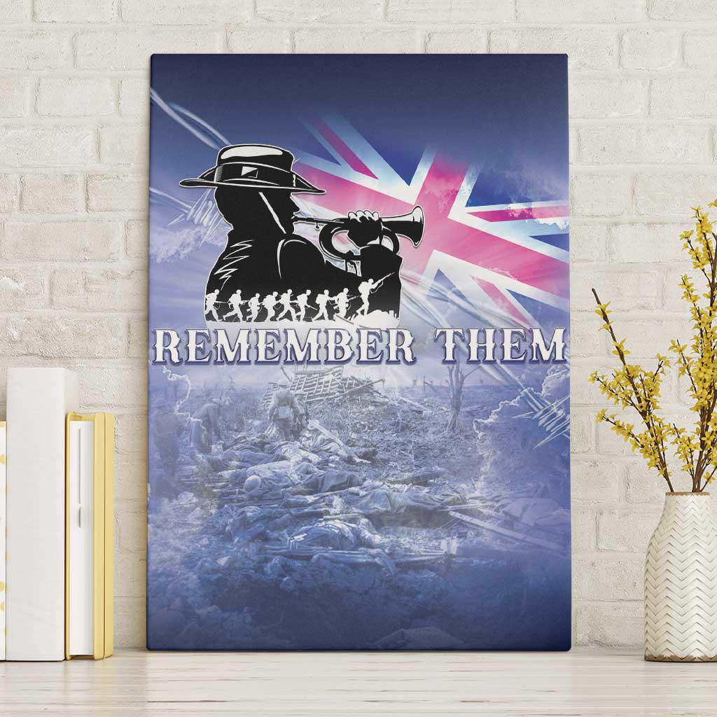 Australia ANZAC Day Canvas Wall Art Battle Of Passchendaele Remember Them