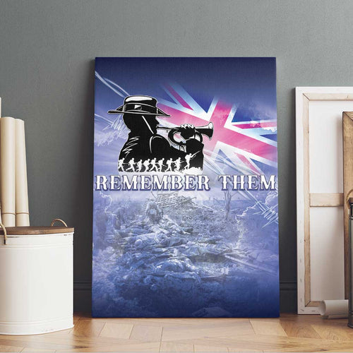 Australia ANZAC Day Canvas Wall Art Battle Of Passchendaele Remember Them