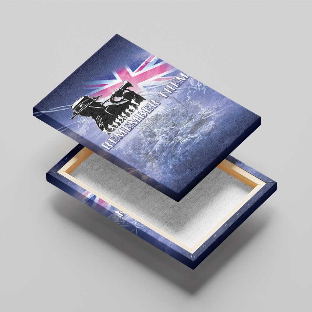 Australia ANZAC Day Canvas Wall Art Battle Of Passchendaele Remember Them