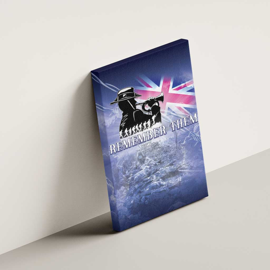 Australia ANZAC Day Canvas Wall Art Battle Of Passchendaele Remember Them