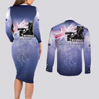 Australia ANZAC Day Couples Matching Long Sleeve Bodycon Dress and Long Sleeve Button Shirt Battle Of Passchendaele Remember Them