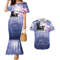 Australia ANZAC Day Couples Matching Mermaid Dress and Hawaiian Shirt Battle Of Passchendaele Remember Them