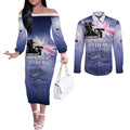 Australia ANZAC Day Couples Matching Off The Shoulder Long Sleeve Dress and Long Sleeve Button Shirt Battle Of Passchendaele Remember Them
