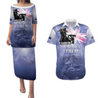 Australia ANZAC Day Couples Matching Puletasi and Hawaiian Shirt Battle Of Passchendaele Remember Them