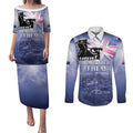Australia ANZAC Day Couples Matching Puletasi and Long Sleeve Button Shirt Battle Of Passchendaele Remember Them