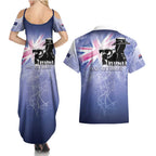 Australia ANZAC Day Couples Matching Summer Maxi Dress and Hawaiian Shirt Battle Of Passchendaele Remember Them