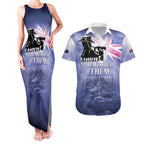 Australia ANZAC Day Couples Matching Tank Maxi Dress and Hawaiian Shirt Battle Of Passchendaele Remember Them