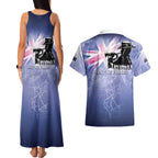 Australia ANZAC Day Couples Matching Tank Maxi Dress and Hawaiian Shirt Battle Of Passchendaele Remember Them
