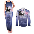 Australia ANZAC Day Couples Matching Tank Maxi Dress and Long Sleeve Button Shirt Battle Of Passchendaele Remember Them