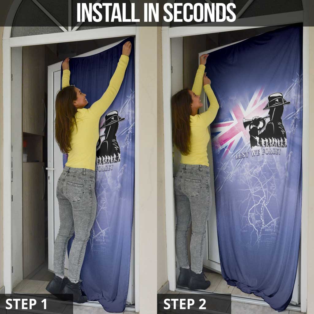 Australia ANZAC Day Door Cover Battle Of Passchendaele Remember Them