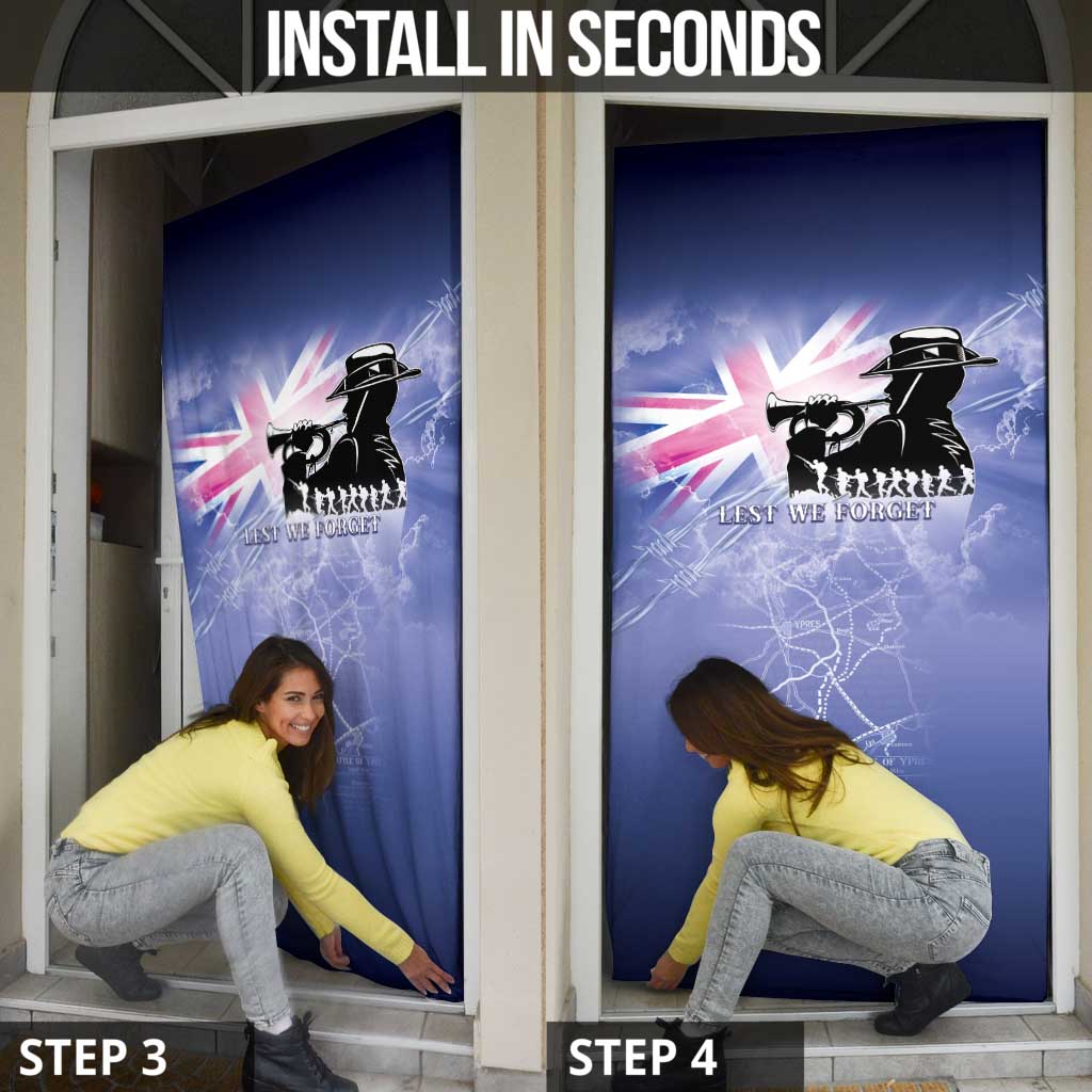 Australia ANZAC Day Door Cover Battle Of Passchendaele Remember Them