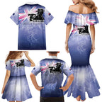 Australia ANZAC Day Family Matching Mermaid Dress and Hawaiian Shirt Battle Of Passchendaele Remember Them