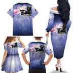 Australia ANZAC Day Family Matching Off The Shoulder Long Sleeve Dress and Hawaiian Shirt Battle Of Passchendaele Remember Them