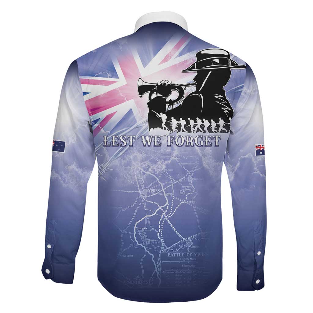 Australia ANZAC Day Family Matching Off Shoulder Maxi Dress and Hawaiian Shirt Battle Of Passchendaele Remember Them