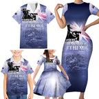 Australia ANZAC Day Family Matching Short Sleeve Bodycon Dress and Hawaiian Shirt Battle Of Passchendaele Remember Them