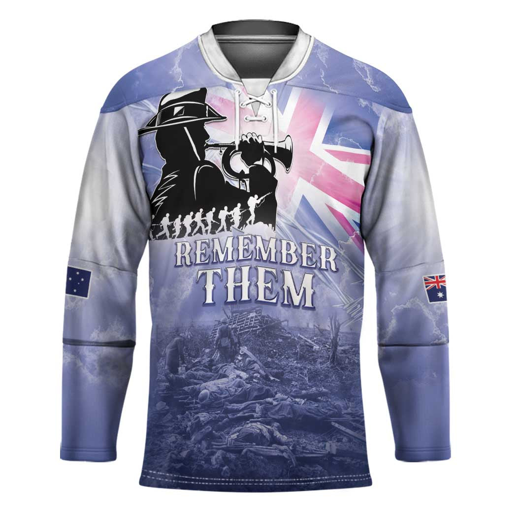 Australia ANZAC Day Hockey Jersey Battle Of Passchendaele Remember Them