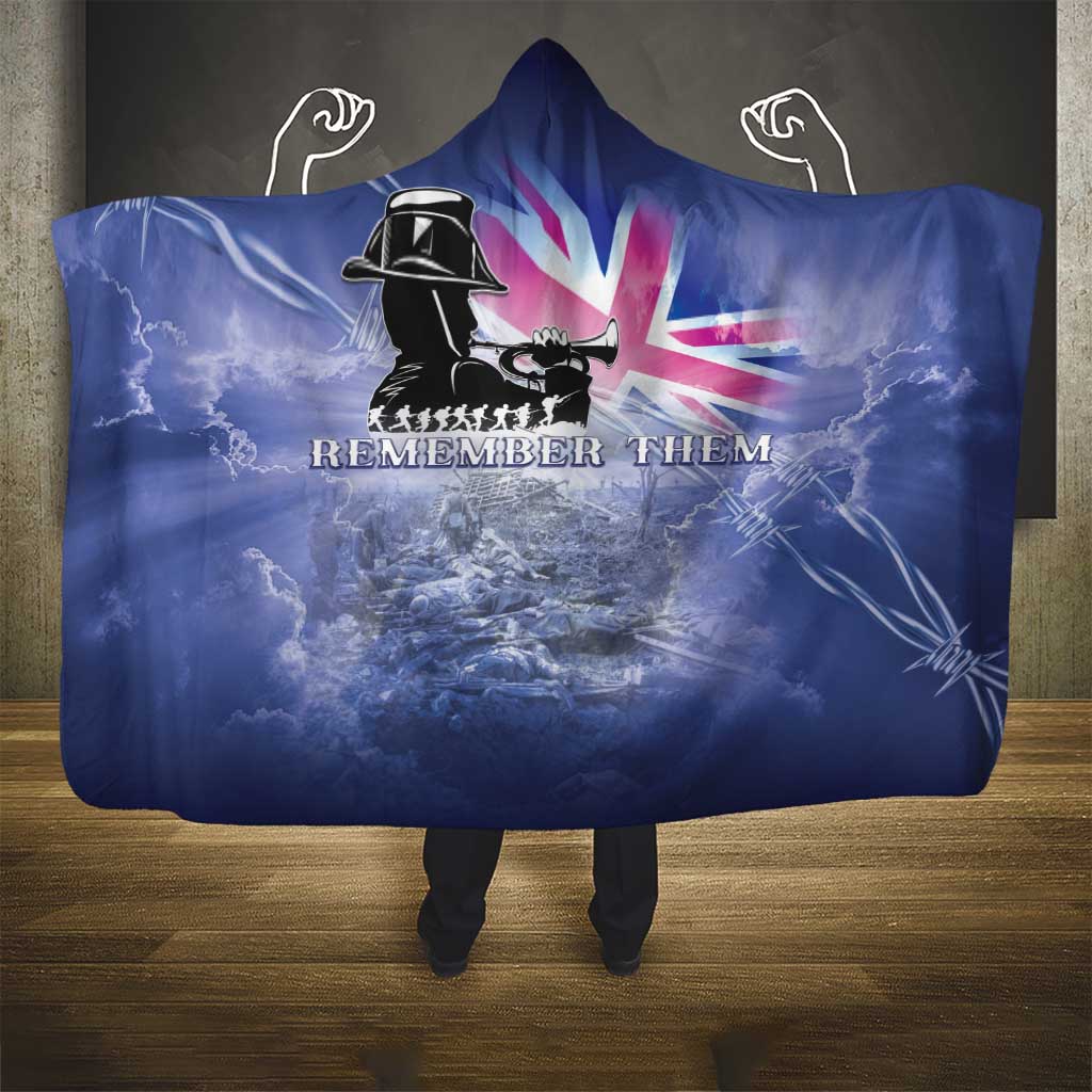 Australia ANZAC Day Hooded Blanket Battle Of Passchendaele Remember Them