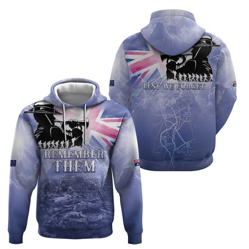 Australia ANZAC Day Hoodie Battle Of Passchendaele Remember Them