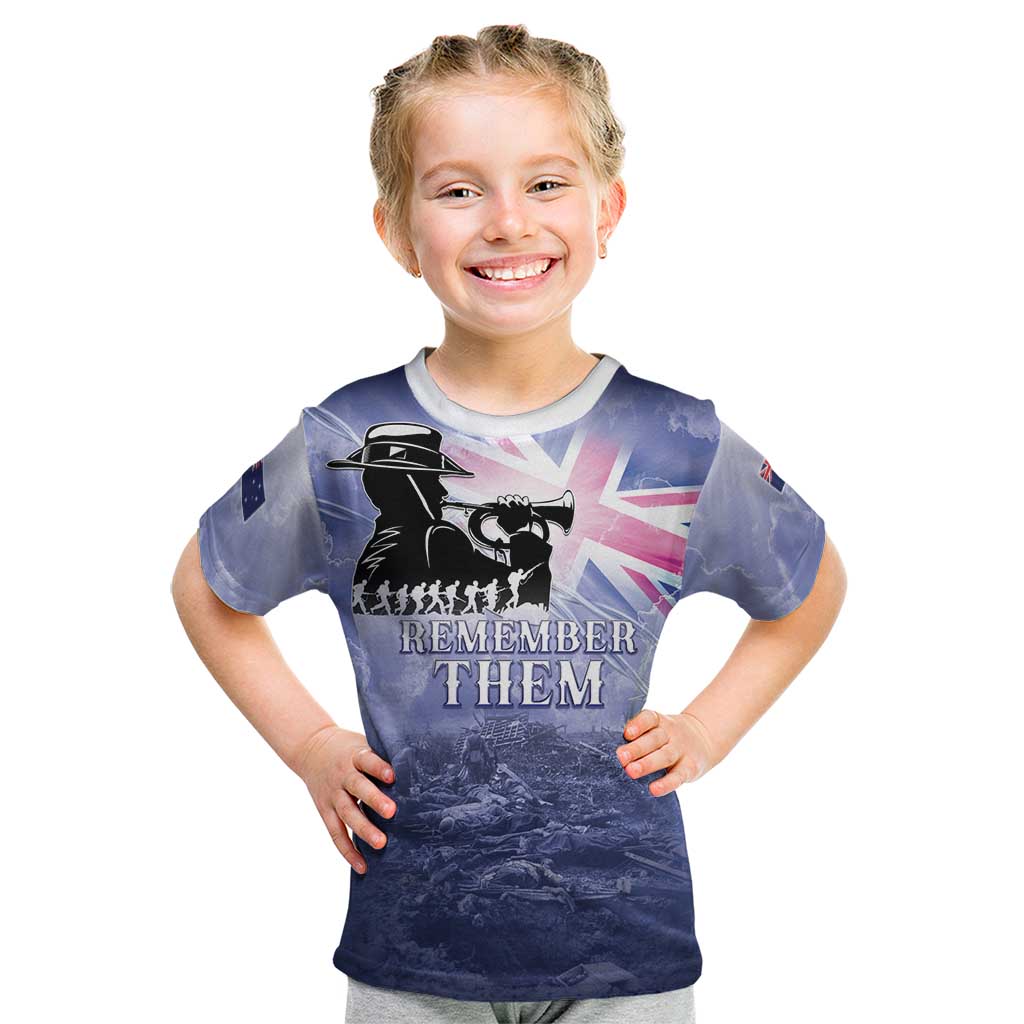 Australia ANZAC Day Kid T Shirt Battle Of Passchendaele Remember Them