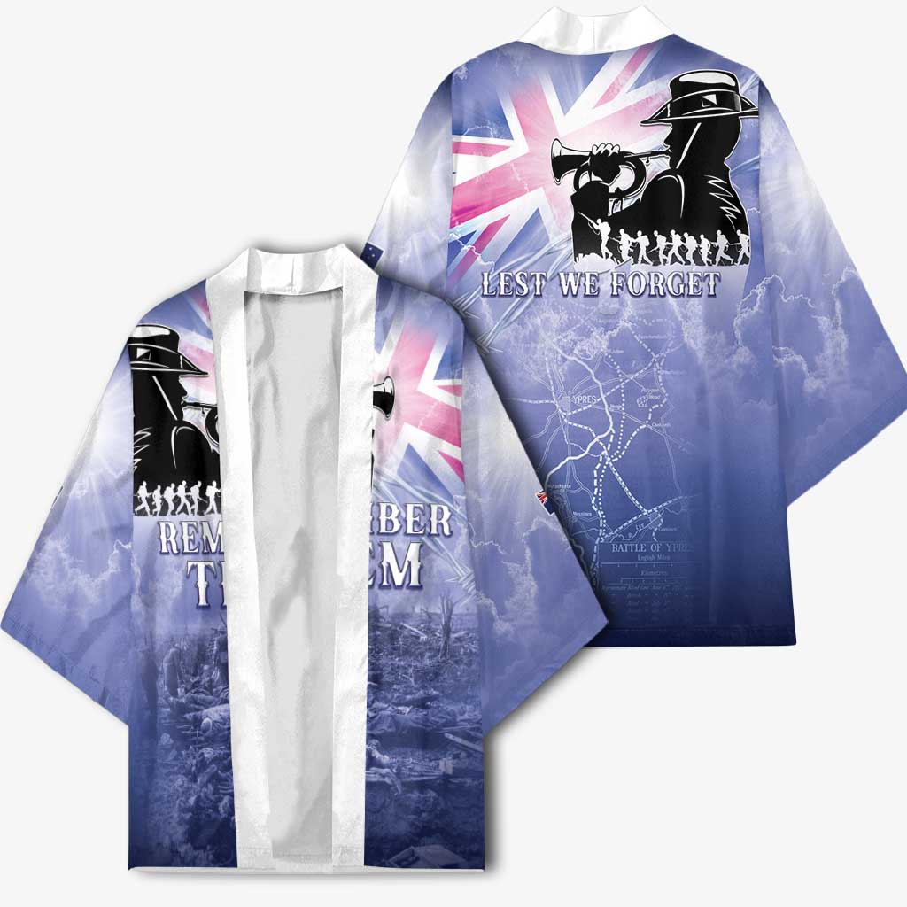 Australia ANZAC Day Kimono Battle Of Passchendaele Remember Them