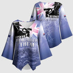 Australia ANZAC Day Kimono Sleeve Blouse Battle Of Passchendaele Remember Them