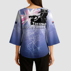 Australia ANZAC Day Kimono Sleeve Blouse Battle Of Passchendaele Remember Them