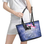 Australia ANZAC Day Leather Tote Bag Battle Of Passchendaele Remember Them
