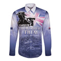 Australia ANZAC Day Long Sleeve Button Shirt Battle Of Passchendaele Remember Them