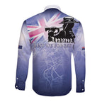 Australia ANZAC Day Long Sleeve Button Shirt Battle Of Passchendaele Remember Them
