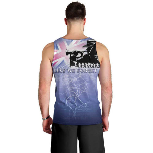 Australia ANZAC Day Men Tank Top Battle Of Passchendaele Remember Them