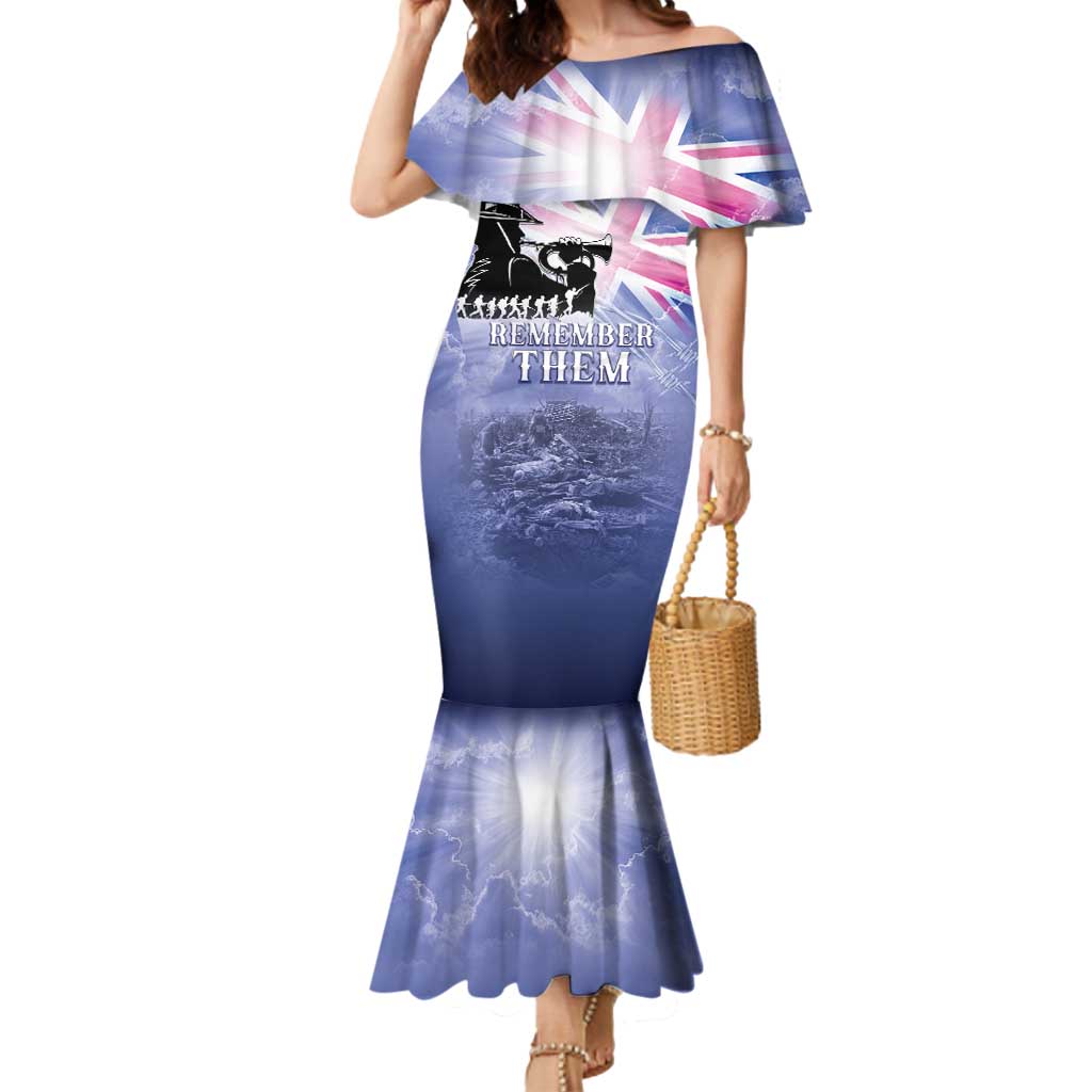Australia ANZAC Day Mermaid Dress Battle Of Passchendaele Remember Them