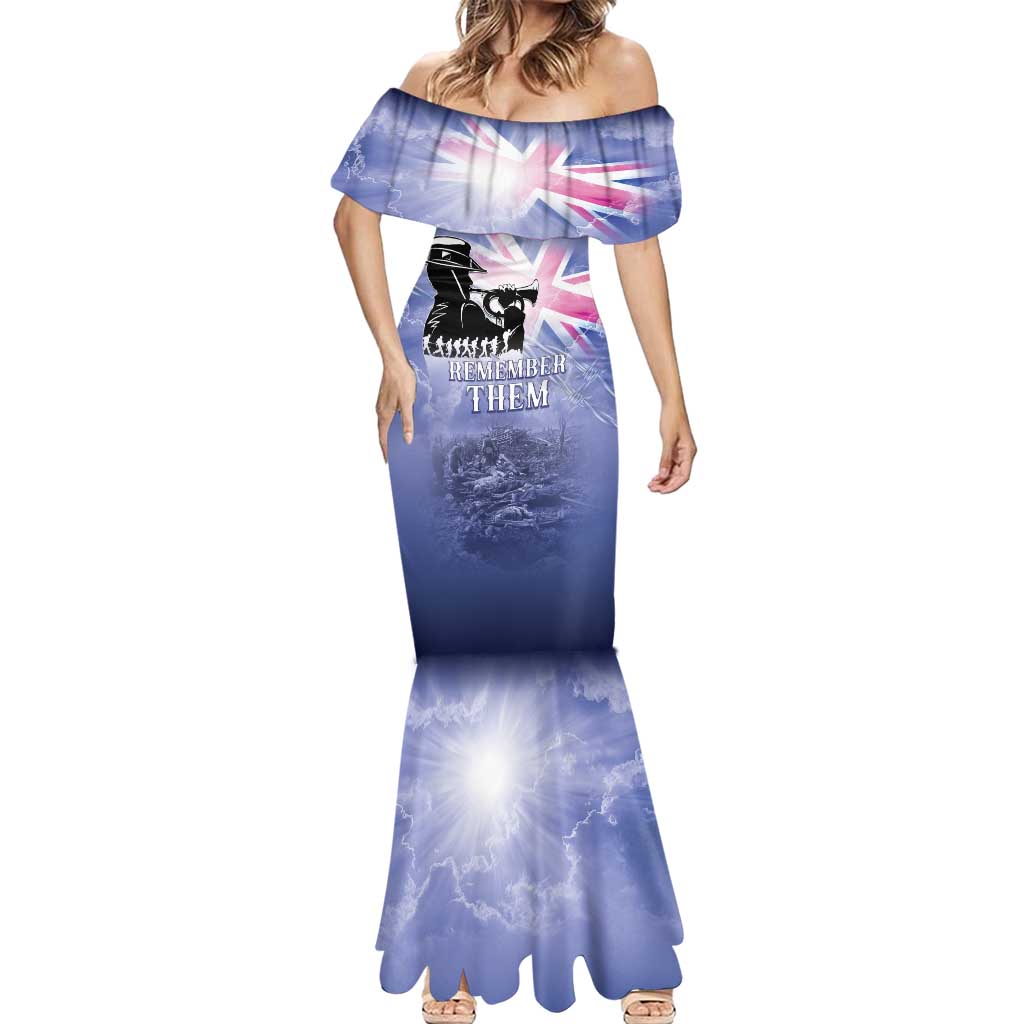 Australia ANZAC Day Mermaid Dress Battle Of Passchendaele Remember Them
