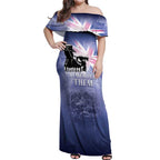 Australia ANZAC Day Off Shoulder Maxi Dress Battle Of Passchendaele Remember Them