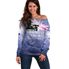 Australia ANZAC Day Off Shoulder Sweater Battle Of Passchendaele Remember Them