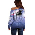 Australia ANZAC Day Off Shoulder Sweater Battle Of Passchendaele Remember Them