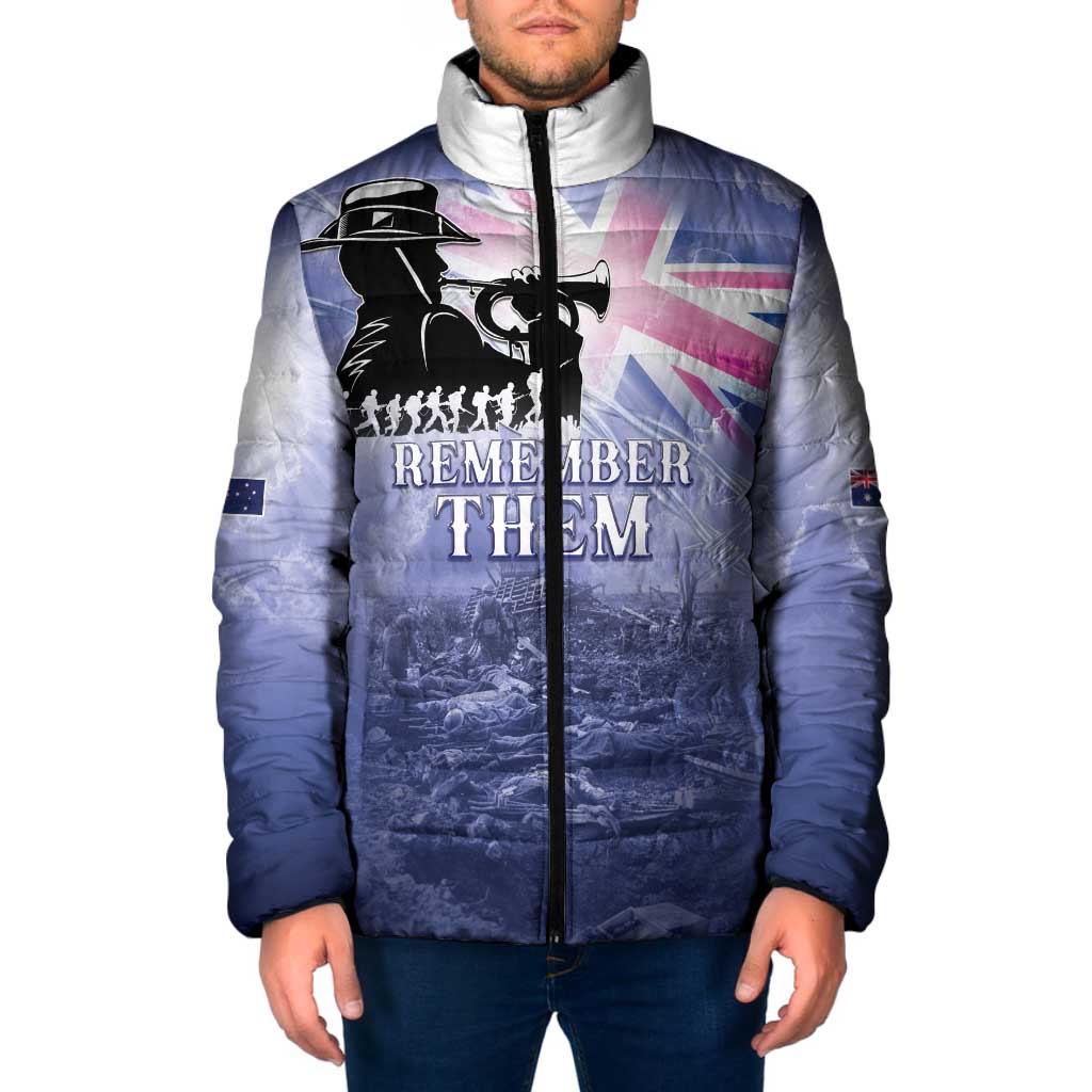 Australia ANZAC Day Padded Jacket Battle Of Passchendaele Remember Them
