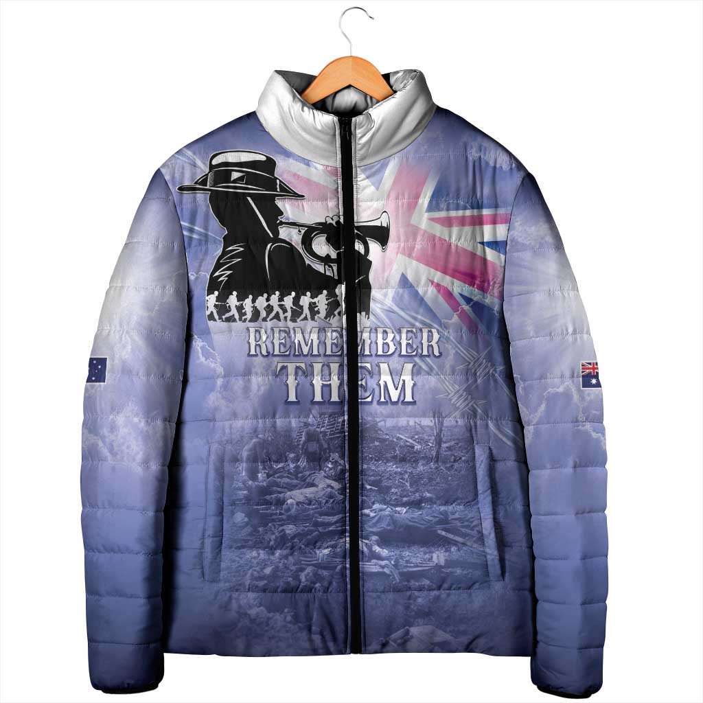 Australia ANZAC Day Padded Jacket Battle Of Passchendaele Remember Them