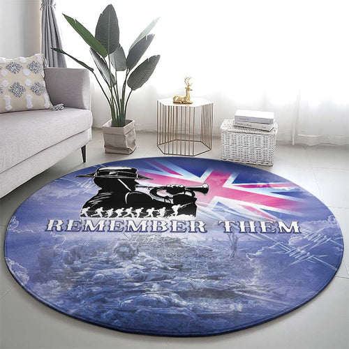 Australia ANZAC Day Round Carpet Battle Of Passchendaele Remember Them